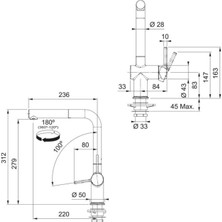 Franke Mrg 110-72 Eviye - Active Plus Spiralli Armatür - Sıvı Sabunluk Oyster 3'lü Set