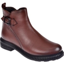 Pullman Castle Black Hakiki Deri Bilek Boyu Kadın Bot SK-20913   TABA