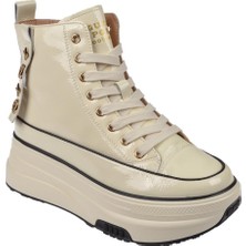 Guja Kalın Tabanlı Günlük Kadın Bot GJ-336   Bej Rugan