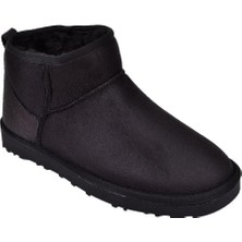 Pullman Içi Kürklü Kısa Kadın Bot ZM-021   Siyah