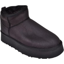 Pullman Kalın Taban Içi Kürklü Kadın Bot ZM-020   Siyah