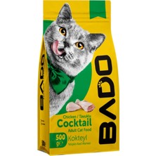 Bado Kedi Maması Kokteyl Yetişkin Kuru 500 gr x 3 Adet