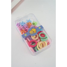 By Zeyna Aksesuar Çoçuk Plastik ve Lastik Havlu Kutulu Toka Seti