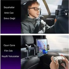 Araba Kafalık 12.9 Inç Araç Arka Koltuk Evrensel Tablet ve Telefon Tutucu