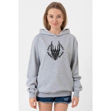 Tshirthane The Rings Of Power Sketch Grimelanj Kadın 3ip Kapşonlu Sweatshirt