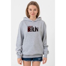 Tshirthane La Casa De Papel Berlin Grimelanj Kadın 3ip Kapşonlu Sweatshirt