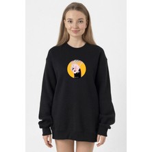 Tshirthane Meovv Meow Siyah Kadın 2ip Sweatshirt