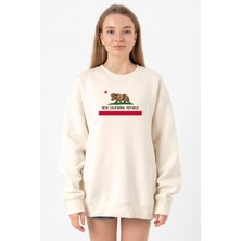 Tshirthane Fallout New California Republic Flag Ekru Kadın 2ip Sweatshirt