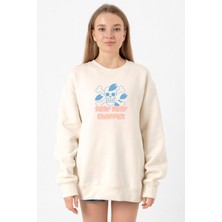 Tshirthane One Piece Anime Tony Tony Chopper Jolly Roger Ekru Kadın 2ip Sweatshirt