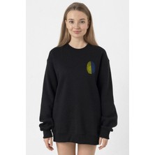 Tshirthane Sarı Lacivert Parmak İzi Siyah Kadın 2ip Sweatshirt