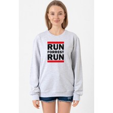 Tshirthane Forrest Gump Run Forrest Run Grimelanj Kadın 2ip Sweatshirt