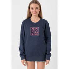 Tshirthane Blackpink JenChooLiChaeng Hangul İndigo Kadın 2ip Sweatshirt