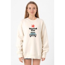 Tshirthane Gran Turismo Vauxhall Viva Ekru Kadın 2ip Sweatshirt