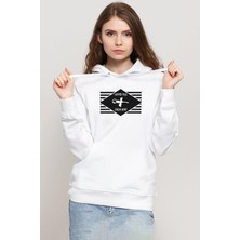 Tshirthane Cowboy Bebop Hammer Head Beyaz Kadın 3ip Kapşonlu Sweatshirt
