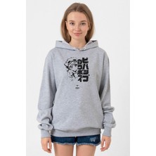 Tshirthane Cowboy Bebop Vintage Ein and Ed Grimelanj Kadın 3ip Kapşonlu Sweatshirt