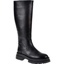 Pullman Castle Black Hakiki Deri Kadın Çizme CB-25900   SİYAH