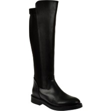 Pullman Arkası Likralı Kadın Çizme İZ-6004   Siyah