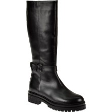 Pullman Hakiki Deri Kadın Çizme PLM-22571   SİYAH