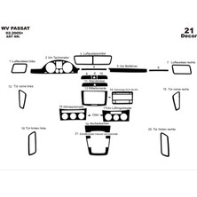 Volkswagen Passat Konsol-Maun Kaplama Full Set 2005-2010 21 Parça