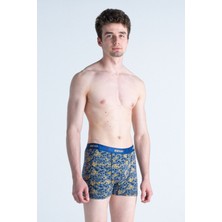 Desenli Likralı Pamuklu Esnek Baskılı Erkek Boxer - Danger