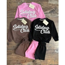 Sinmm Alt-Üst Unisex Çocuk Yeşil Renk Tarz Eşofman Takımı Sweatshirt
