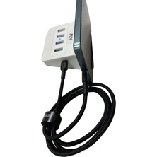 FLY 4'lü USB Çoklayıcı Hub Şarj Standı,pc-Mac Uyumlu 1x Type-C Çıkışlı