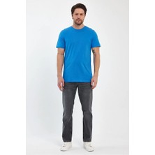 Rodi Jeans Erkek Bisiklet Yaka Rahat Kalıp Pamuklu Süprem Baskısız T-Shirt