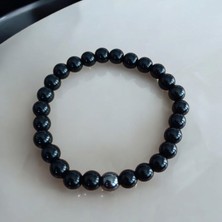 Hematit Bileklik Oniks Bileklik Doğal Taş Bileklik - Pozitif Enerji - Koyu Gri Hematit Taşı - Sevgiliye Hediye