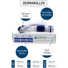 Dermablue 3in1 Dermaroller Değiştirilebilir 3 Başlıklı Titanyum Derma Roller