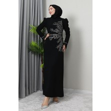 Giza Store Miyaser Tesettür Elbise Siyah