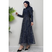 Giza Store Elisa Tesettür Abiye Bordo