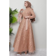 Giza Store Mahur Tesettür Abiye Indigo