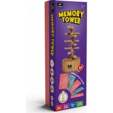 Memory Tower ( Hafıza - Hafıza Oyunu - Ahşap Oyuncak - Kutu Oyunu - Odaklanma - Dikkat - Hız )