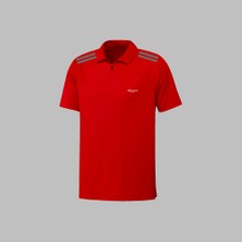 Erkek Kırmızı Kumaş Yürüyüş ve Günlük Konforlu T-Shirt S-3xl