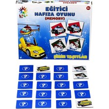 Laço Puzzle LC023 Eğitici Hafıza Oyunu Sevimli Taşıtlar