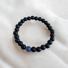 Mga Doğaltaş Lapis Lazulli  Bileklik Oniks Taşı Bileklik Doğal Taş