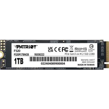 Patriot P320 1TB 3000/2200MB/s NVMe M.2 SSD Disk (P320P1TBM28)