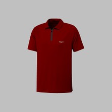 Poseidon Storm Erkek Bordo Yeni Vision Pro Kumaş Kısa Kol Tişört S-3xl