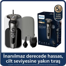 Philips Sıfır Tıraş, Sakal, vucüt, Kulak&Burun Hassas Bölge Hepsi Bir Arada Erkek Bakım Seti, Nanotech Dual Precision Bıçaklar 9000 Serisi Islak Kuru Tıraş Makinesi