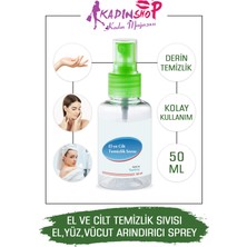 Kadınshop El Ve Cilt Temizlik Sıvısı El Yüz Vücut İçin Arındırıcı Dezenfekte Sprey 50 ml