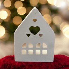 Mini Ev Şekilli Dekoratif Tealight Mumluk