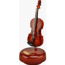 Keman Tasarımlı  Kurmalı Müzik Kutusu