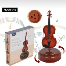 Keman Tasarımlı  Kurmalı Müzik Kutusu