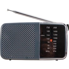 Taşınabilir Am/fm Radyo Küçük Boy Cep Radyosu Pilli Radyo K-258 Knstar