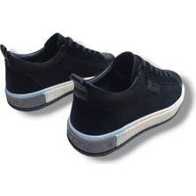 Growish GR0265  & Nubuk Kaydırmaz Çift Renk Ray Taban Antrasit Erkek Sneaker Ayakkabı
