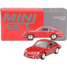 Toyfest Mini Gt 1/64 Porsche 901 1963 Signal Red Koleksyionluk Metal Model Araba