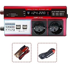 ® 12V 2000W Modifiye Inverter Araç ve Güneş Enerjisi Uyumlu, Çift Usb, Çift Priz ve Çakmaklık Epilons