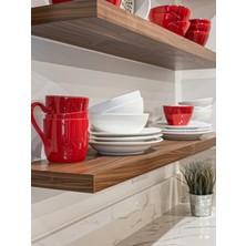 Yggdrasil Home Decor Dekoratif Doğal Ahşap  2’li Takım  (Gizli Aparatlı Raf)