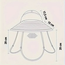 Open Cart Yeni Kr Güneş Koruyuculu Nefes Alabilen Maskeli ve Boyun Kapaklı Geniş Kenarlı Balıkçı Şapkası Kampanya