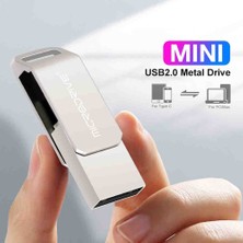 Microdrive 256Gb.Type-C ve Usb 2.0 Usb Flash Bellek Çift Giriş Otg Metal Sağlam Orjinal